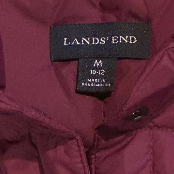 Women’s LANDS END down vest size medium 10-12 - Picture 2 of 3